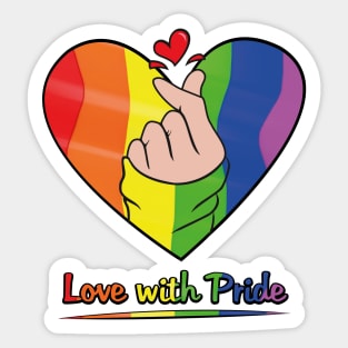 Love with Pride Sticker